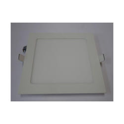 SLV - Plafonnier encastré led 10W carré 165x165mm blanc mat chaud 3000K 780lm avec alim 230V intérieur IK02 IP20 senser 18
