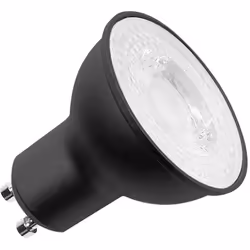 enquête Couleur d'éclairage= 3000 K blanc chaud description La lampe LED SLV noire 6W avec culot GU10 et forme QPAR51 est rég ...