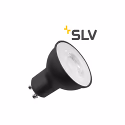 Description de l'ampoule LED QPAR51 : L'ampoule LED SLV 6 W noire à culot GU10 et forme QPAR51 est variable par coupure de ph ...