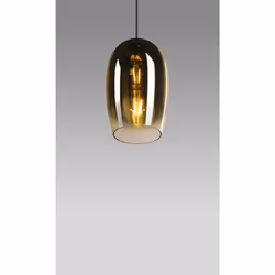 SLV PANTILO OVAL éclairage en suspension Support flexible E27 15 W Or