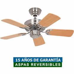 Caractéristiques du ventilateur domestique 507515 El ventilador de techo 507515 Classic Royal 75 tiene un diámetro de 75 cm, ...