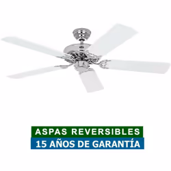 Caractéristiques du ventilateur domestique 513202 Le ventilateur de plafond 513202 Classic Royal 132 a un diamètre de 132 cm. ...