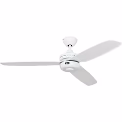 CasaFan DROIT avec télécommande, ventilateur de plafond, Ø 132 cm, 3 lames, télécommande incluse (moteur 3 vitesses, feu on/o ...