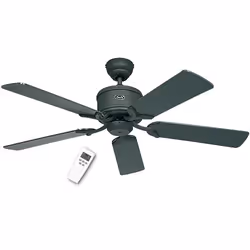 CasaFan Eco Elements 132 GR, Ventilateur à lame domestique, Noir, Plafond, 195 tr/min, 132 cm, Secteur