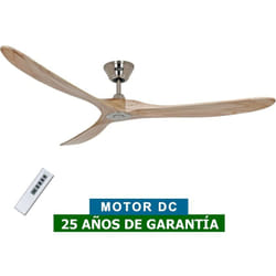 Ventilateur de plafond CasaFan 318016 ECO GENUINO 180cm bois massif naturel / chrome satiné