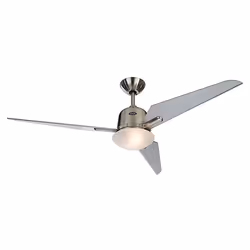 CasaFan ECO AVIATOS 132 BN-SL, Ventilateur à lame domestique, Chrome, Plafond, 132 cm, Secteur, 31 W