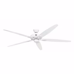 Dimensions et données techniques 220-240 V ~ 50 Hz Diamètre : 180 cm Couleur du boîtier : blanc Couleur des pales : blanc / g ...
