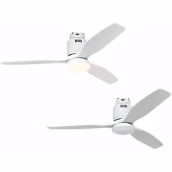 Dimensions et données techniques 220-240 V ~ 50 Hz Diamètre : 132 cm Couleur du boîtier : blanc Couleur des pales : blanc Écl ...
