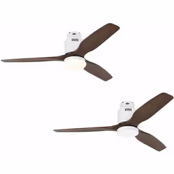 Dimensions et données techniques 220-240 V ~ 50 Hz Diamètre : 132 cm Couleur du boîtier : blanc Couleur des pales : noyer Écl ...