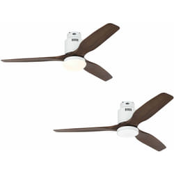 Ventilateur de plafond Aerodynamix Eco 132 bl / Noyer