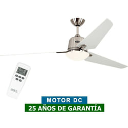 Casafan - Ventilateur de plafond 516090 eco aviatos 162cm Moteur chrome brossé / blanc