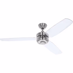 Dimensions et données techniques 220-240 V ~ 50 Hz Diamètre : 132 cm Couleur du boîtier : chrome brossé Couleur des pales : t ...