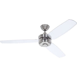 Casafan - Ventilateur de plafond Night Flight Chrome / Transparent