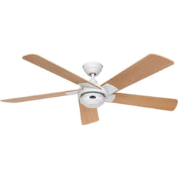 Casafan - Ventilateur de plafond Rotary Blanc / Hêtre sans commande