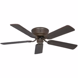 CasaFan FLAT CLASSIQUE 132-III, ventilateur de plafond, Ø 132 cm, 5 lames en bois réversibles, 220-240 V 50 Hz, max 68 W mote ...
