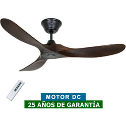 Ventilateur de plafond CasaFan 312217 ECO GENUINO 122cm noyer / noir mat