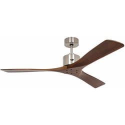 Ventilateur de plafond Macau Chrome / Noyer