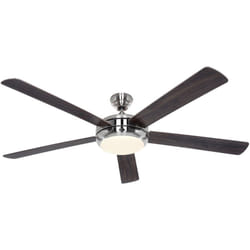Ventilateur de plafond Titanium Chrome 162 Noyer / Cerisier