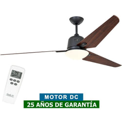 Casafan - Ventilateur de plafond avec lumière 516095 eco aviatos 162 noyer/gris basalte bg-nb