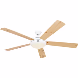 Dimensions et données techniques 220-240 V ~ 50 Hz Diamètre : 162 cm Couleur du boîtier : blanc Couleur des pales : pin / hêt ...