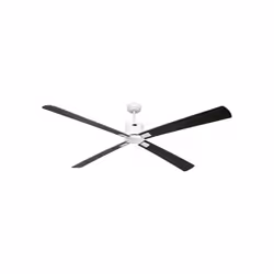 CasaFan ECO NEO III 180 BN-WN/SI, ventilateur de plafond à économie d'énergie, Ø ; 180 cm, boîtier en chrome brossé, 2 pales ...