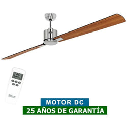 Casafan - Ventilateur de plafond 948404 eco neo iii 180cm noir ou teck/chrome brillant