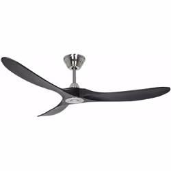 Dimensions et données techniques 220-240 V ~ 50 Hz Diamètre : 152 cm Couleur du boîtier : chrome brossé Couleur des pales : n ...