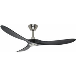 Ventilateur de plafond Eco Genuino dc 152 Chrome & Noir