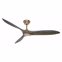 Dimensions et données techniques 220-240 V ~ 50 Hz Diamètre : 152 cm Couleur du boîtier : laiton brossé Couleur des pales : g ...