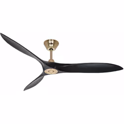 Dimensions et données techniques 220-240 V ~ 50 Hz Diamètre : 152 cm Couleur du boîtier : laiton brossé Couleur des pales : n ...