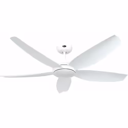 Dimensions et données techniques 220-240 V ~ 50 Hz Diamètre : 142 cm Couleur du boîtier : blanc Couleur des pales : blanc Pui ...