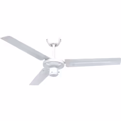 Dimensions et données techniques 220-240 V ~ 50 Hz Diamètre : 122 cm Couleur du boîtier : blanc Couleur des pales : blanc Pui ...