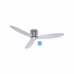 Design plat et mince ; idéal pour les plafonds bas. Diamètre de la lame : Ø 132 cm. Taille de la pièce : jusqu'à 25 m2. Coule ...