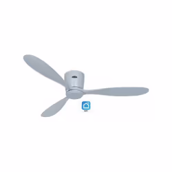 Diamètre du ventilateur : 132 cm. Couleur : argent / gris. Nombre de pales : 3, fabriquées à la main en bois massif. Convient ...