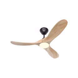 CasaFan ECO GENUINO-L 122 MS-NT, ventilateur de plafond à économie d'énergie, Ø ; 122 cm, boîtier laqué noir mat, 3 pales en ...