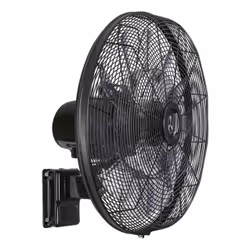 CasaFan Airos Eco Silent Wall SW, Ventilateur à lame domestique, Noir, Sol, 35,6 dB, 850 tr/min, 44,2 cm