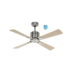Casafan - 942121W eco neo iii 103cm Ventilateur de plafond avec WiFi 942121W eco neo iii 103cm Chrome brosse/erable et Hetre