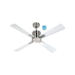 Ventilateur de plafond WiFi CasaFan 942131W ECO NEO III 103cm Chrome/Blanc & Gris