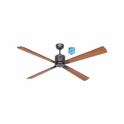 Diamètre de la lame : Ø 152 cm. Taille de la pièce : jusqu'à 35 m2. Couleur des lames : noir et teck. Fonctionnement : téléco ...