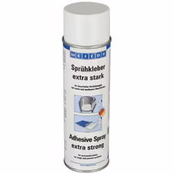 Colle en Aerosol Extra-Forte - 500mL Convient pour les textiles, le cuir synthétique, le caoutchouc-mousse, le vinyle et le c ...