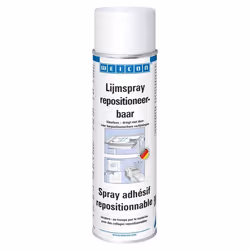 Spray adhésif - WEICON - Répositionnable - 500 ml - Transparent - Ne dégouline pas
