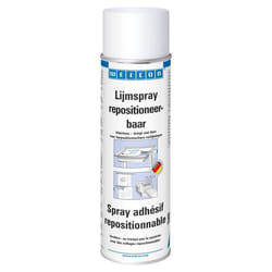 Spray adhésif - WEICON - Répositionnable - 500 ml - Transparent - Ne dégouline pas
