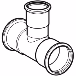 Geberit 21240 raccord des tuyaux d'eau Connecteur de tuyau Charbon, Acier 1 pièce(s)