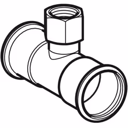 Geberit 21309 raccord des tuyaux d'eau Connecteur de tuyau Charbon, Acier 1 pièce(s)