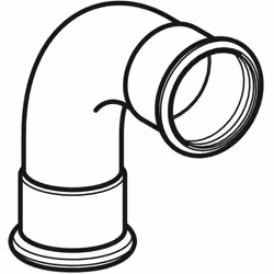 Geberit 23108 raccord de tuyau de ventilation, d'écoulement et de purge