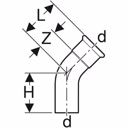 Geberit 23708 raccord de tuyau de ventilation, d'écoulement et de purge