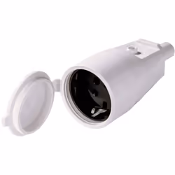 Informations techniques Charge admissible (max.) : 16 A Couleur : gris Indice de protection : IP44 Matériau : PVC Modèle de f ...