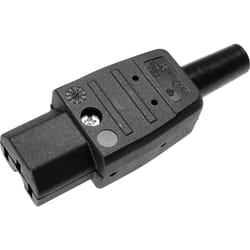 Kaiser - Connectique pour appareils chauffants série (connecteur réseau) 783 783/sw femelle, droit Nombre total de pôles: 2 + pe 10 a noir 1 pc(s)