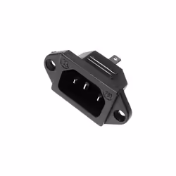 Kaiser 781/SW Connecteur pour appareils à froid encastrable vertical Nombre total de pôles : 2 + PE 10 A Noir Contenu de l'em ...