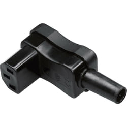 Connectique pour appareils réfrigérants série (connecteur réseau) 798 Kaiser 798/sw/C femelle, coudé Nombre total de pôles: 2 + PE 10 A noir 1 p